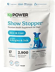 K9 POWER Show Stopper Healthy Coat & Skin Dog Supplement, 8-oz bag slide 1 of 4