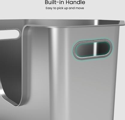 Show full view: Ptlom Stainless Steel High Sided Corner Cat Litter Box, 22 x 16.5 x 14.5-in slide 6 of 10