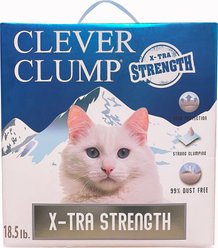 Scoochie Pet Clever Clump X-Tra Strength Unscented Natural Bentonite Cat Litter, 18.5-lb box