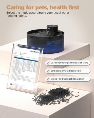 Show full view: VIVIPAL Wireless Cat Water Fountain, 108-oz, Black slide 9 of 11