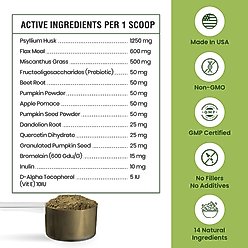 Special Breed Anal Gland Relief Fiber Powder Digestive Aid Supplement for Dogs, 5.71-oz jar, 60 scoops slide 2 of 7
