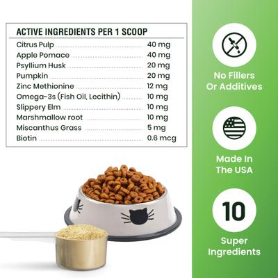 Show full view: Special Breed 10 Super Ingredients Powder Hairball Support Supplement for Cats, 2.54-oz jar slide 7 of 8