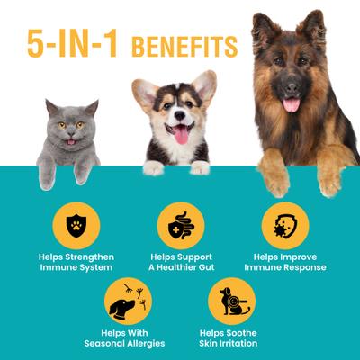 Show full view: Special Breed Liquid Allergy Relief & Immune Support Supplement for Dogs & Cats, 2-fl oz bottle slide 4 of 7