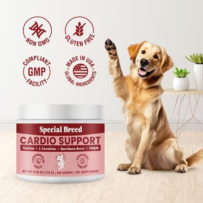 Show full view: Special Breed Cardio Support Powder Heart Supplement for Dogs, 6.28-oz jar slide 5 of 8