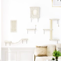 KAMABOKO 5 Pieces Cat Shelves Set Cat Tree, Beige slide 2 of 6