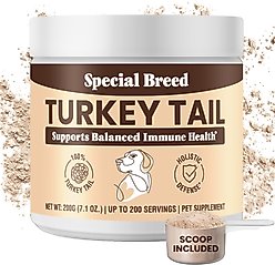 Special Breed Turkey Tail Mushroom Flavored Powder Canine Immune Support Supplement for Dogs & Cats, 7.1-oz jar slide 1 of 7