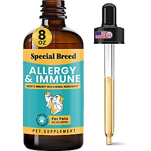 Special Breed Liquid Allergy Relief & Immune Support Supplement for Dogs & Cats, 8-fl oz bottle