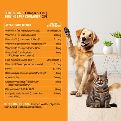 Show full view: Special Breed 10-in-1 Liquid Multivitamin Supplement for Dogs & Cats, 8-fl oz bottle slide 6 of 8