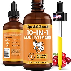 Special Breed 10-in-1 Liquid Multivitamin Supplement for Dogs & Cats, 4-fl oz bottle