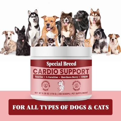 Show full view: Special Breed Cardio Support Powder Heart Supplement for Dogs, 6.28-oz jar slide 6 of 8
