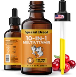 Special Breed 10-in-1 Liquid Multivitamin Supplement for Dogs & Cats, 2-fl oz bottle