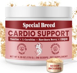 Special Breed Cardio Support Powder Heart Supplement for Dogs, 6.28-oz jar