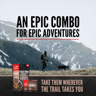 Show full view: ORIJEN Regional Red Epic Bites Freeze-Dried Dry Food, 6-oz bag + Regional Red Grain-Free High-Protein Freeze-Dried Dog Treats, 1.5-oz bag slide 4 of 9