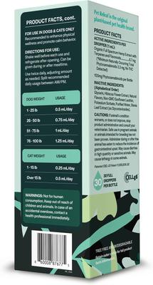 Show full view: Pet Releaf Ultra Releaf Liposome 100-mg Full Spectrum Hemp Extract Oil Liquid Calming Supplement for Small Dogs & Cats, 1-fl oz bottle slide 4 of 5