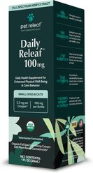 Pet Releaf Favorites - Edibites Daily ReleafBlueberry Cranberry & 100-mg Full Spectrum Hemp Small Dog Supplement, Chew & Liquid Bundle slide 2 of 7