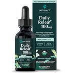 Pet Releaf Daily Releaf 100-mg Organic Full Spectrum Hemp Extract Oil Supplement for Small Dogs & Cats, 1-fl oz bottle