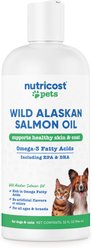 Nutricost Pets Alaskan Salmon Oil Liquid Skin & Coat Supplement for Dogs, 32-fl oz bottle