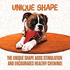 BULLYMAKE Nylon Steak Hard Chew Dog Toy, Red slide 2 of 7