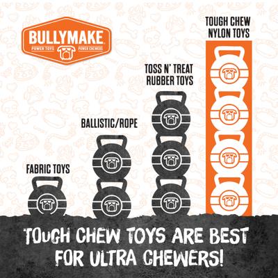 Show full view: BULLYMAKE Nylon Pretzel Hard Chew Dog Toy, Brown slide 5 of 8