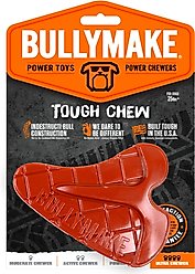 BULLYMAKE Nylon Steak Hard Chew Dog Toy, Red