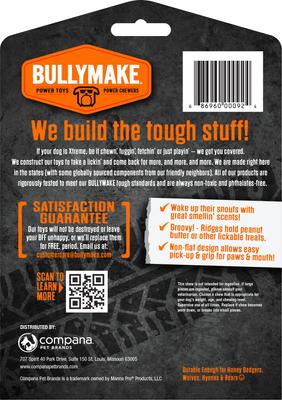 Show full view: BULLYMAKE Nylon Steak Hard Chew Dog Toy, Red slide 2 of 9