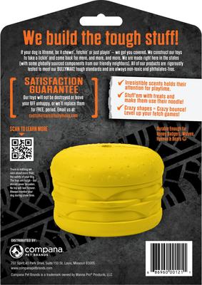 Show full view: BULLYMAKE Cheeseburger Dog Toy, Yellow slide 2 of 9