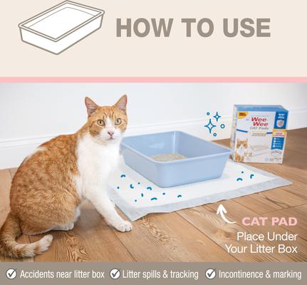 Show full view: Wee-Wee Fresh Scent Odor Control Cat Pads, 28 x 30-in, 10 count slide 3 of 8