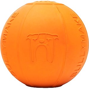 BULLYMAKE Beach Ball Dog Toy, Orange