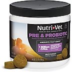 Nutri-Vet Pre & Probiotics Soft Chews Digestive Supplement for Dogs, 120 count