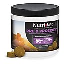 Nutri-Vet Pre & Probiotics Soft Chews Digestive Supplement for Dogs, 120 count