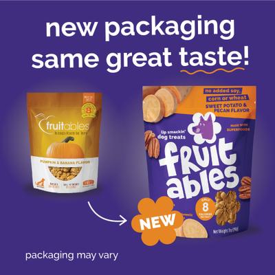 Show full view: Fruitables Sweet Potato & Pecan Flavor Crunchy Dog Treats, 7-oz bag slide 10 of 13