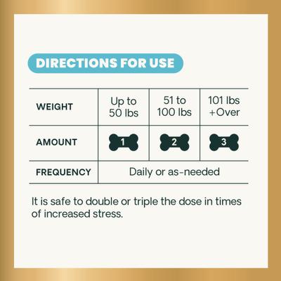 Show full view: VetriScience Composure Calm & Confident Clinically Tested Peanut Butter Flavored Chews Calming & Anxiety Supplement for Dogs, 120 count slide 8 of 11