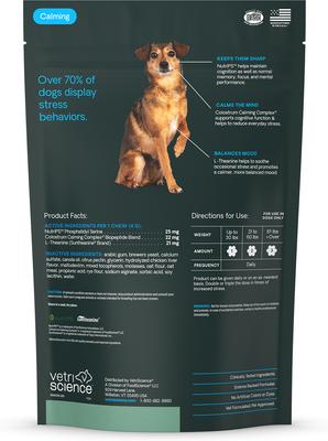 Show full view: VetriScience Golden Years Senior Calm & Confident Chicken Flavored Chews with Colostrum Calming & Brain Health Supplement for Senior Dogs, 60 count slide 9 of 10