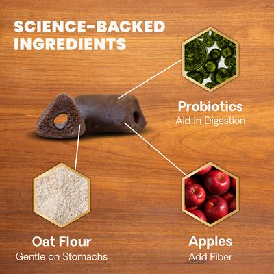 Show full view: VetriScience Pinchers Pill Hiders Peanut Butter Flavored Chews with Probiotics Non-Greasy Pill Wrap for Dogs, 45 count slide 4 of 10