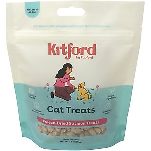 Kitford by Pupford Salmon Freeze-Dried Cat Treats, 1.2-oz bag