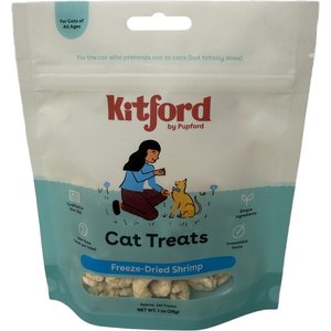 Kitford by Pupford Shrimp Freeze-Dried Cat Treats, 1-oz bag