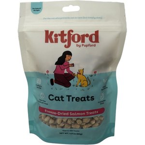 Kitford by Pupford Salmon Freeze-Dried Cat Treats, 2.8-oz bag