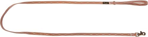 Show full view: Wrangler Faux Leather with Stitching Dog Leash, Light Brown, 6-ft long, 5/8-in wide slide 3 of 5