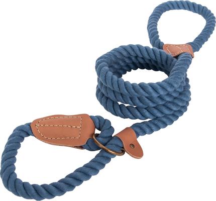 Show full view: Wrangler Rope Slip Dog Leash, Blue, 4-ft long, 1/2-in wide slide 3 of 9