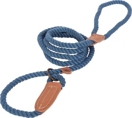 Show full view: Wrangler Rope Slip Dog Leash, Blue, 6-ft long, 3/8-in wide slide 2 of 8
