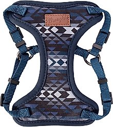 Wrangler Southwest Comfort Dog Harness, Blue Multi, X-Small: 13 to 18-in chest