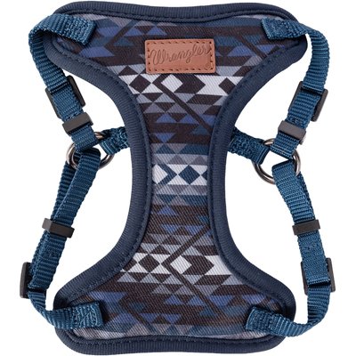 Wrangler Wrangler Southwest Comfort Dog Harness, Blue Multi, Medium: 22 to 28-in chest