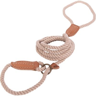 Wrangler Wrangler Rope Slip Dog Leash, Ivory, 6-ft long, 5/8-in wide