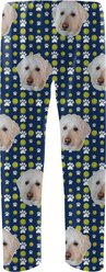 ISlide Personalized Tennis Ball Pet Pajama Bottoms, Dark Green, Large