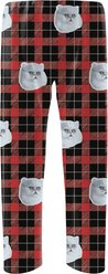 ISlide Personalized Red Plaid Pet Pajama Bottoms, Red, Large slide 1 of 2