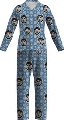 ISlide Personalized Snow Flake Pet Pajamas, Carolina, X-Large