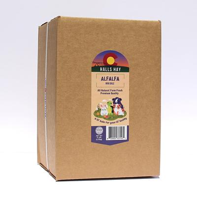 Show full view: Hall's Hay Alfalfa Mini-Bale Small Pet Food, 6-lb box slide 2 of 9