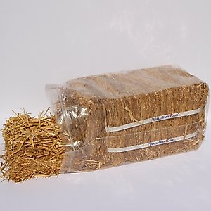Hall's Hay Wheat Straw Mini-Bale Small Pet Bedding, 4-lb box