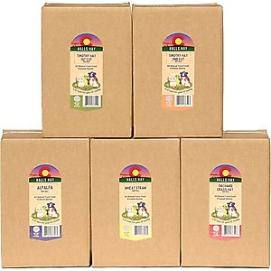 Hall's Hay Wheat Straw Mini-Bale Small Pet Bedding, 4-lb box