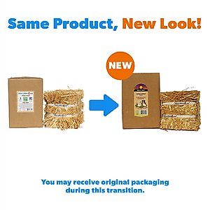 Hall's Hay Wheat Straw Mini-Bale Small Pet Bedding, 4-lb box